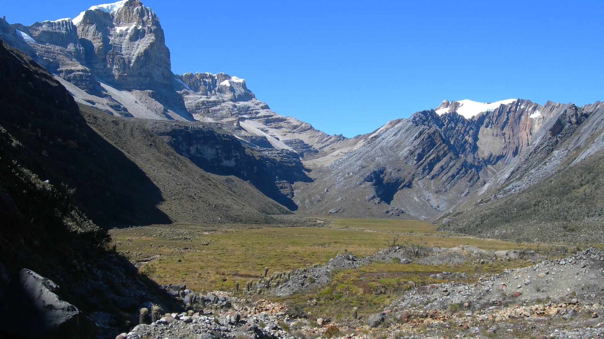 Valle de los Cojines, El Cocuy, en la Cordillera Oriental de Colombia